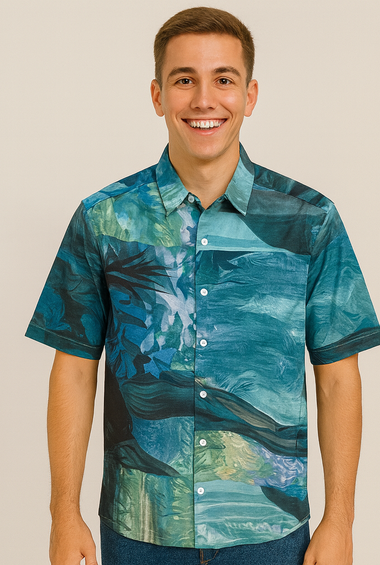 Beige Desert Camouflage Short-Sleeve Shirt