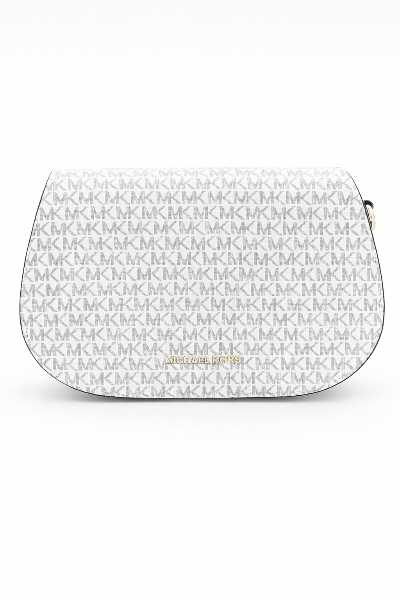 Michael Kors Monogram Saddle Clutch Bag