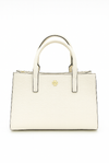 Tory Burch Robinson White Leather Tote Clutch