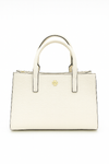 Tory Burch Robinson White Leather Tote Clutch