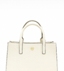 Tory Burch Robinson White Leather Tote Clutch