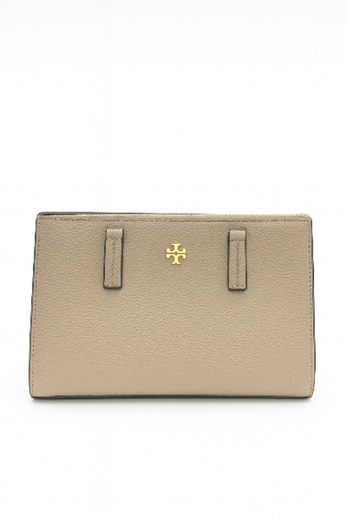Tory Burch Robinson Taupe Clutch
