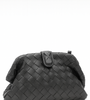 Black Woven Leather Clutch