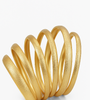 Matte Gold Spiral Bangle