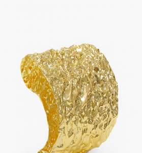 Hammered Texture Gold Cuff