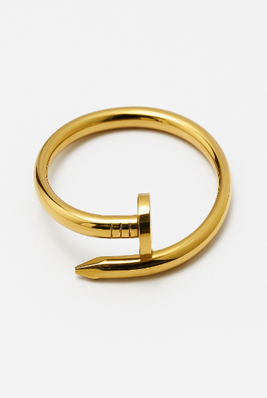 Nail-Inspired Gold Bracelet