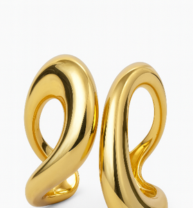 Abstract Gold Sculptural Bracelet