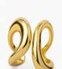 Abstract Gold Sculptural Bracelet