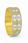 Two-Tone Diamond Filigree Bangle