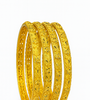 Antique Floral Gold Bangles (Set of 4)