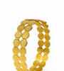 Minimalist Coin-Pattern Gold Bangle