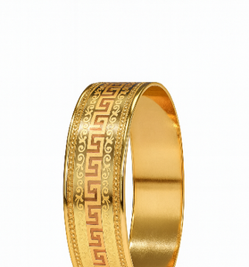 Classic Versace-Inspired Gold Bangle