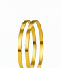 Sleek Plain Gold Bangles (Set of 2)