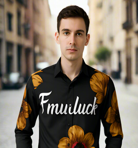 Black Floral Designer Shirt