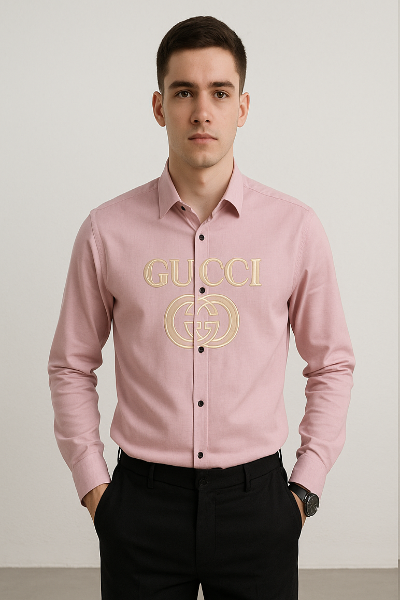 Pink Luxury Branded Shirt
