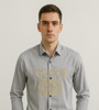Gray Luxury Branded Shirt