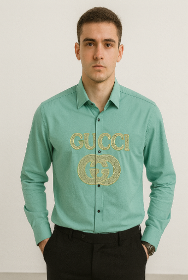 Green Luxury Branded Shirt