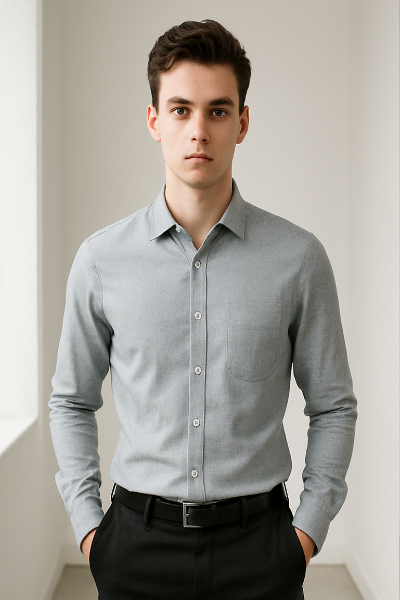 Classic Plain Gray Shirt
