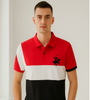 Red, White &amp; Black Colorblock Polo