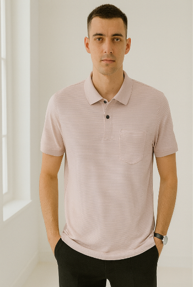 Pastel Pink Polo T-Shirt