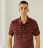 Maroon Calvin Klein Logo Polo