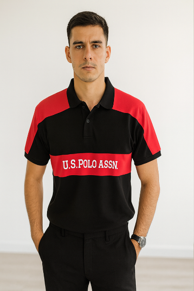Black & Red U.S. Polo Assn. Polo Shirt