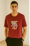 Maroon Burberry Graphic T-Shirt