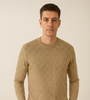 Beige Monogram Knit Sweater