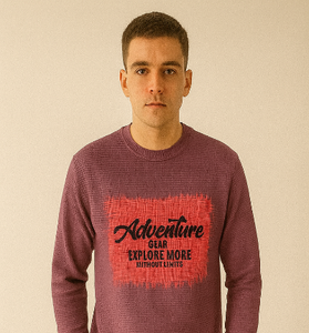 Purple Adventure Graphic Sweatshirt