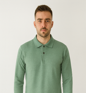 Sage Green Polo Sweatshirt