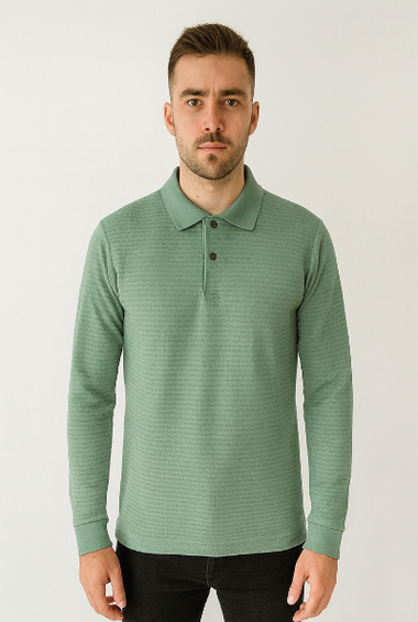 Sage Green Polo Sweatshirt