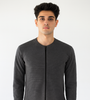 Charcoal Grey Full-Zip Knit Jacket