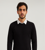 Classic Black Crew-Neck Sweater