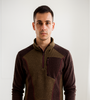 Brown &amp; Olive Outdoor Half-Zip Sweatshirt