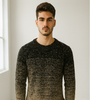 Black &amp; Brown Ombre Knit Sweater