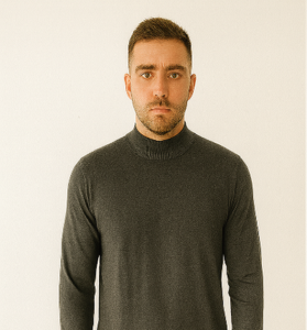 Dark Grey Turtleneck Sweater
