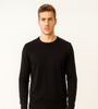 Classic Black Crew-Neck Sweater