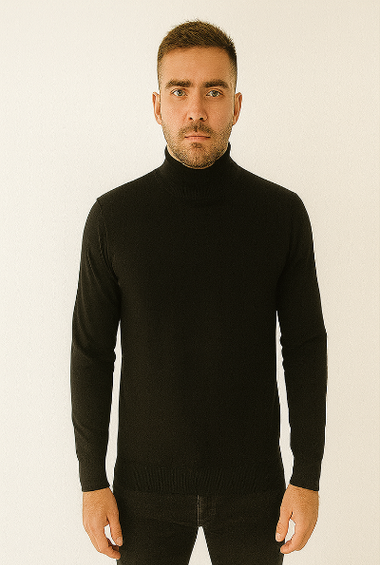 Black Turtleneck Sweater