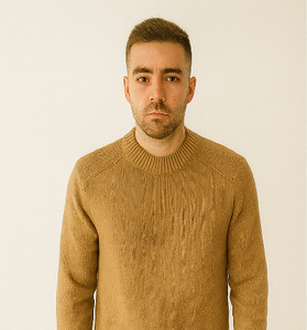 Camel Ribbed Shoulder Sweater