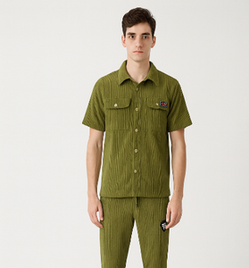 Olive Green Corduroy Co-ord Set