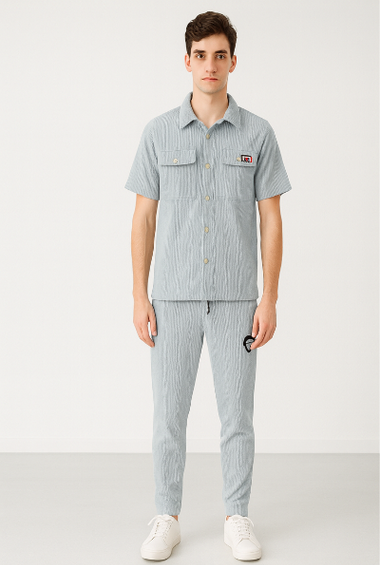 Grey Corduroy Co-ord Set