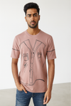 Mauve Graphic Sketch T-Shirt