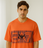 Orange EA7 Logo T-Shirt