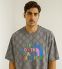 Grey Gucci x North Face Logo T-Shirt