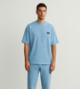 Sky Blue Ribbed Co-ord Set