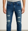 Light Blue Distressed Skinny Jeans