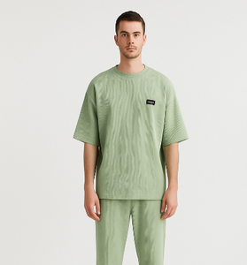 Sage Green Ribbed Co-ord Set