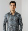 Abstract Geometric Print Shirt