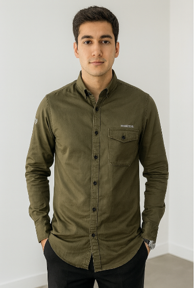 Olive Green Utility Shirt