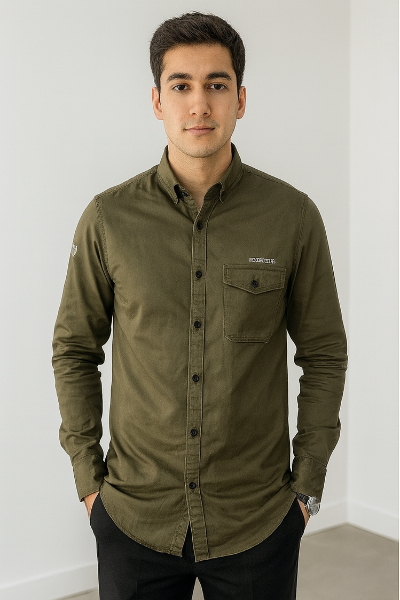 Olive Green Utility Shirt